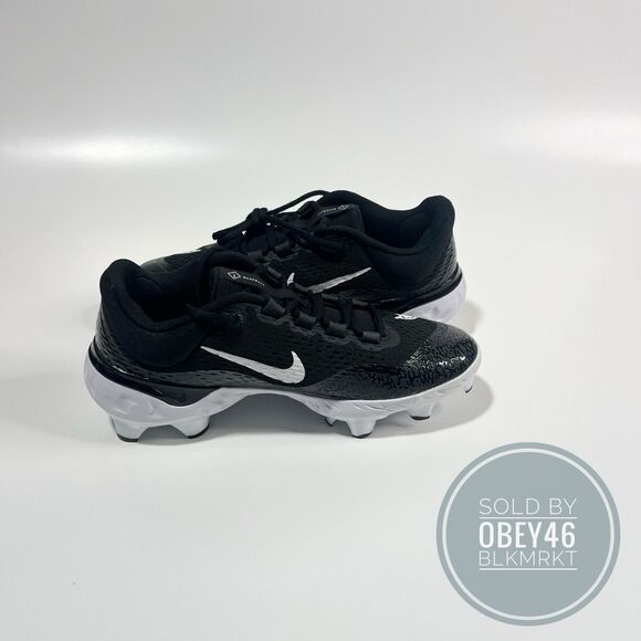 Nike Alpha Huarache Elite 4 Low MCS Black Baseball Cleats FD6221-001 Size 12 - Picture 5 of 6
